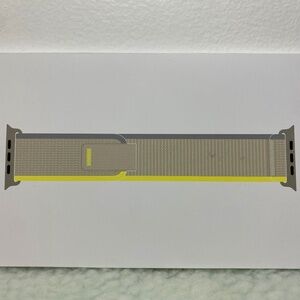 Apple Watch Band - Trail Loop (49mm) - Yellow/Beige with Rugged Titanium Finish